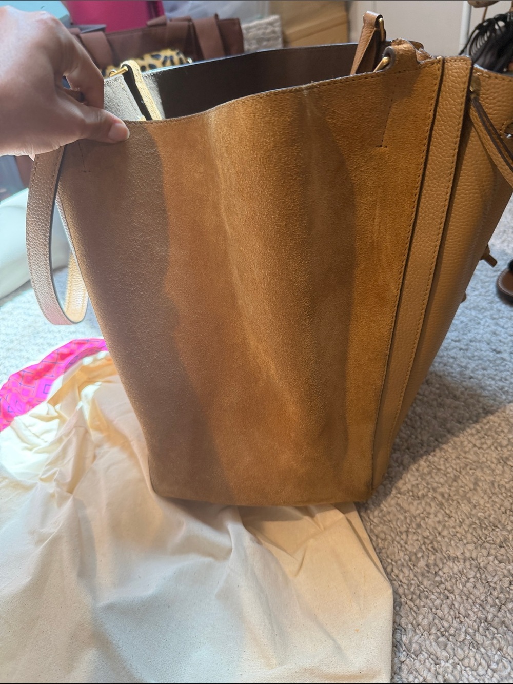 Tory Burch Brown Leather Tote - Open to Offers! - Picture 6 of 10